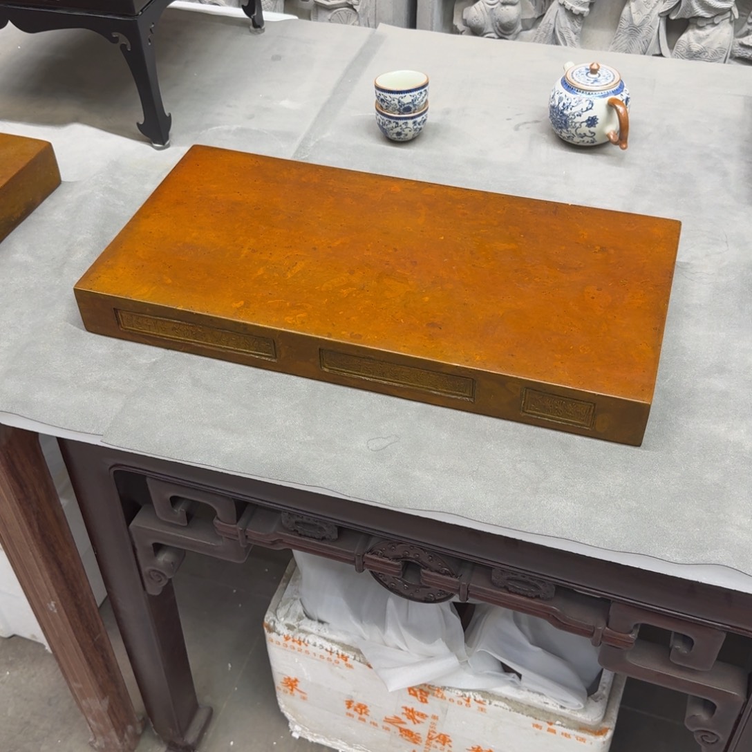 砖雕50-25 老料金砖 古铜色