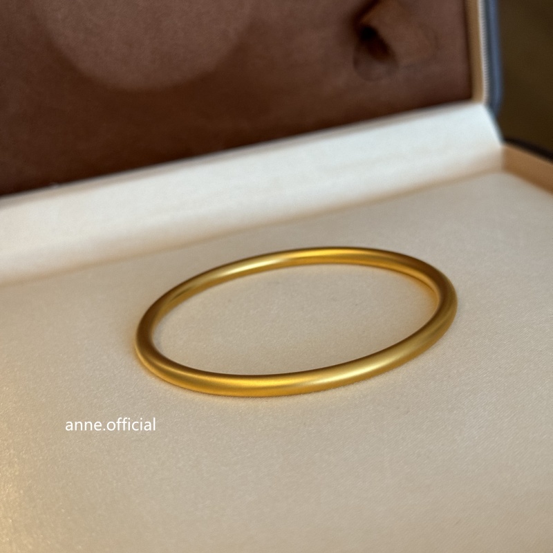 铜合金手镯 素环磨砂素圈细手镯【S475】