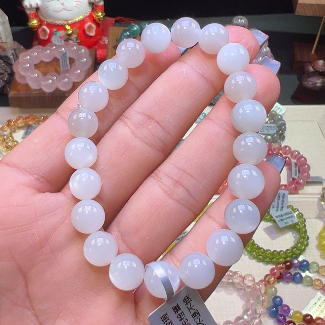 手串未镶嵌长石天花板高品质白月光9.2nm