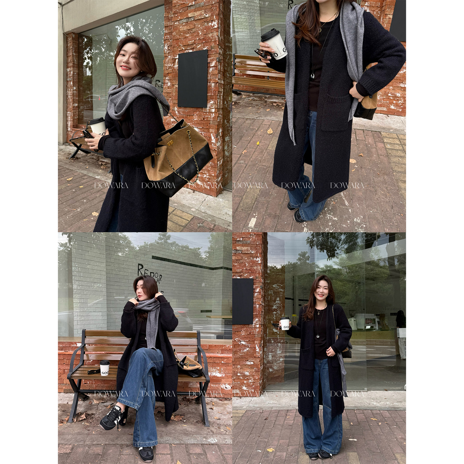 现货大婉酱微胖定制【情绪独白】绵羊毛慵懒感休闲长毛衣外套 2688D