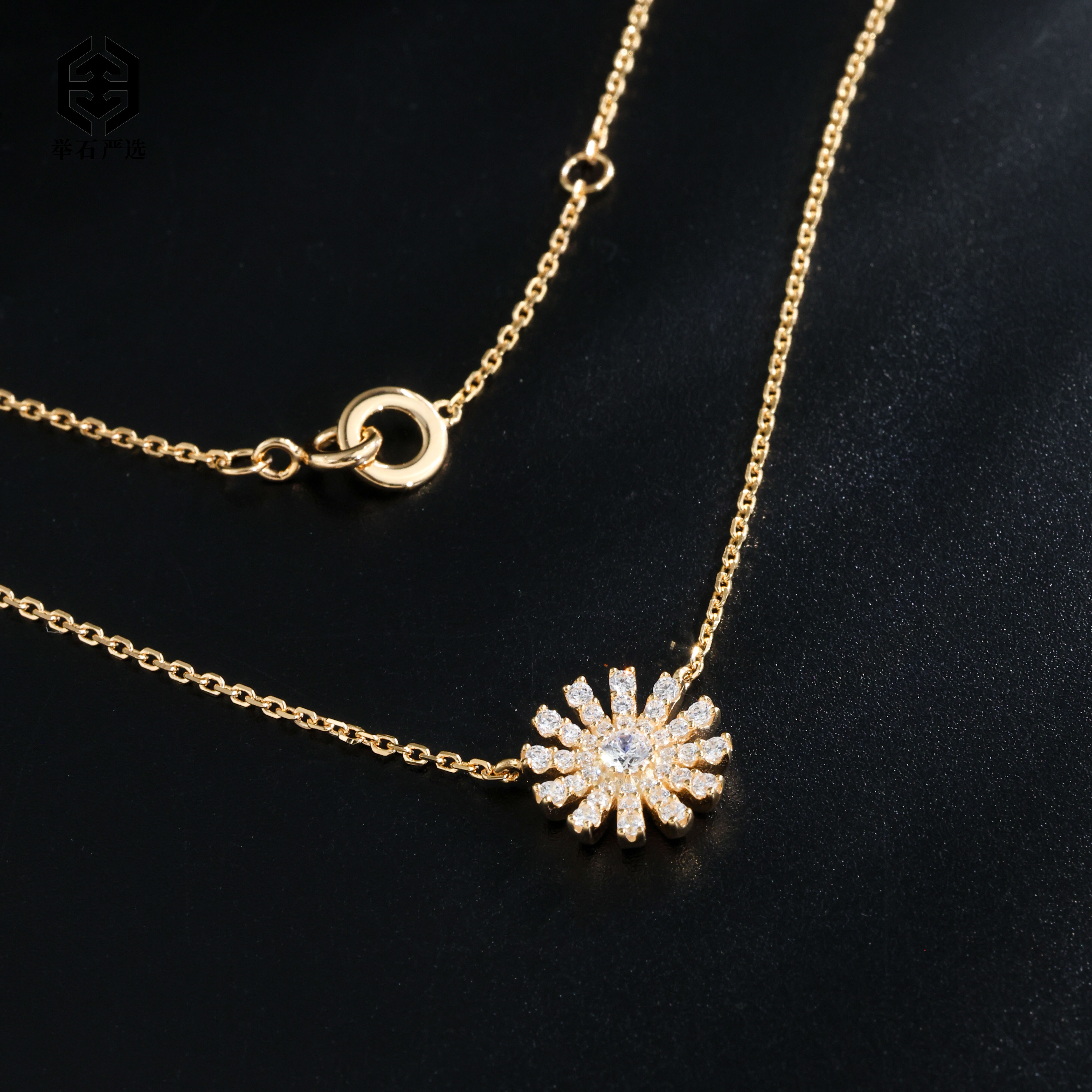 925银合成锆石银制品 H1230-9819-18个性项链(一件/多样性发）X