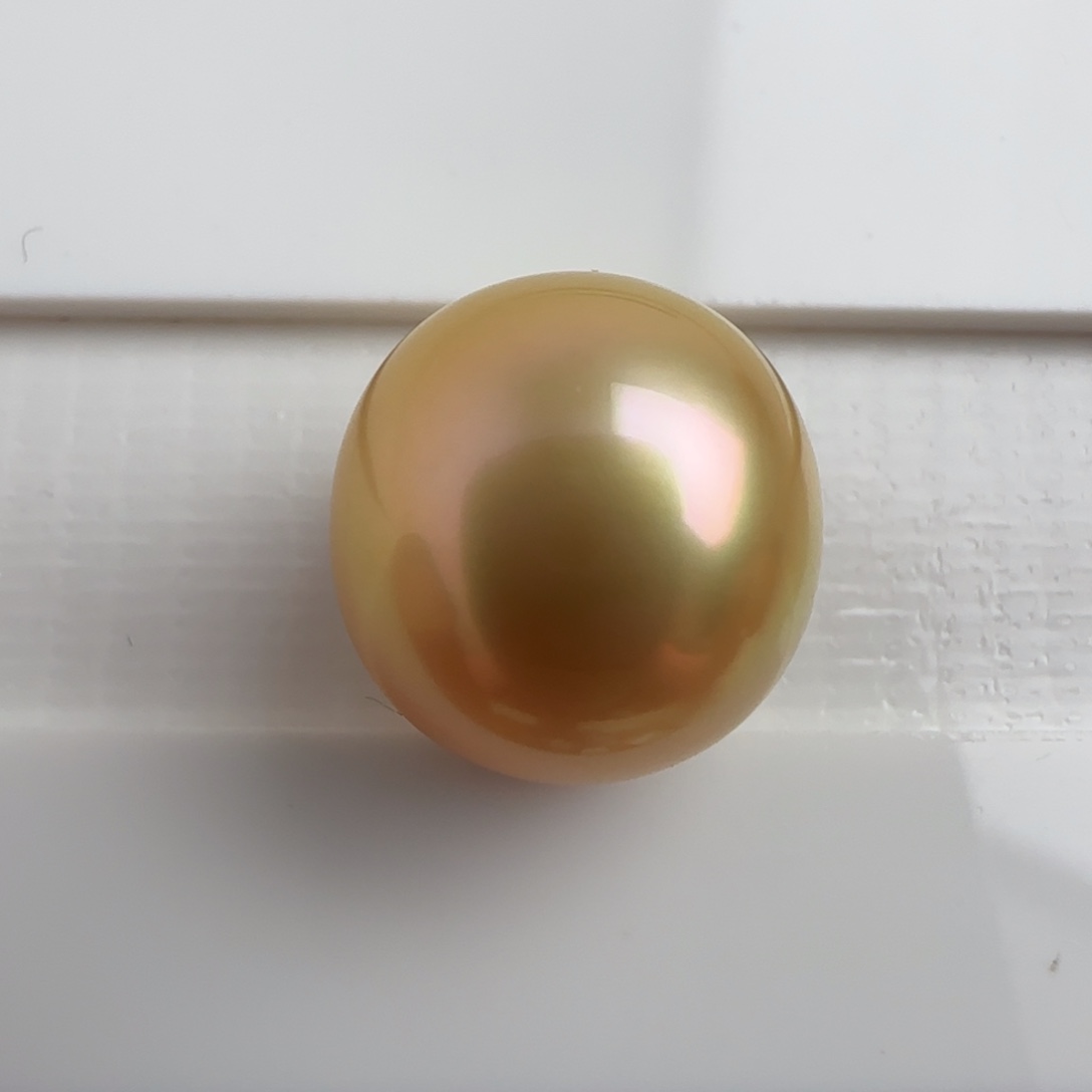 海水珍珠裸珠南洋金珠12.5-12.9 不鉴赏 可定制