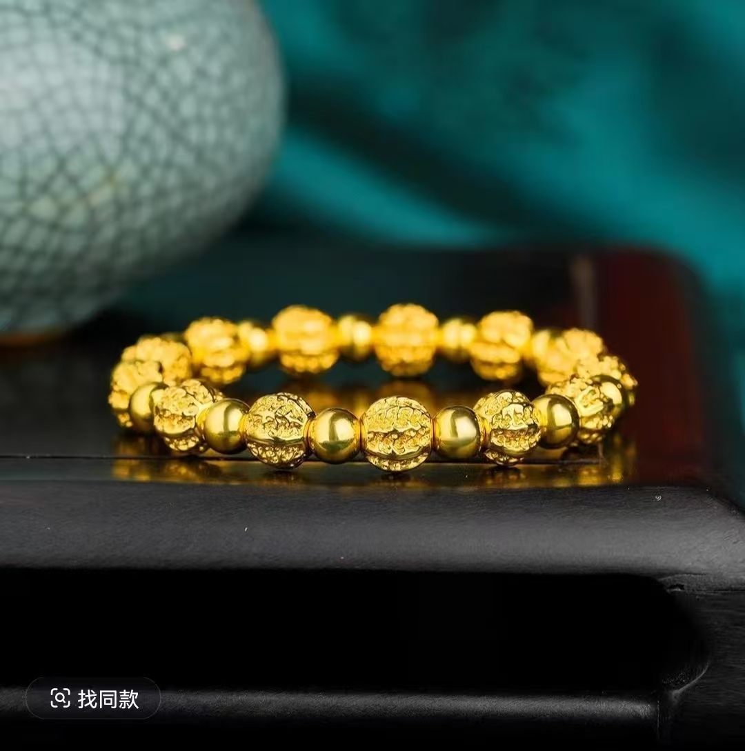 合金手链 合金手链 核桃手链 新款时尚手链气质复古经典民族风