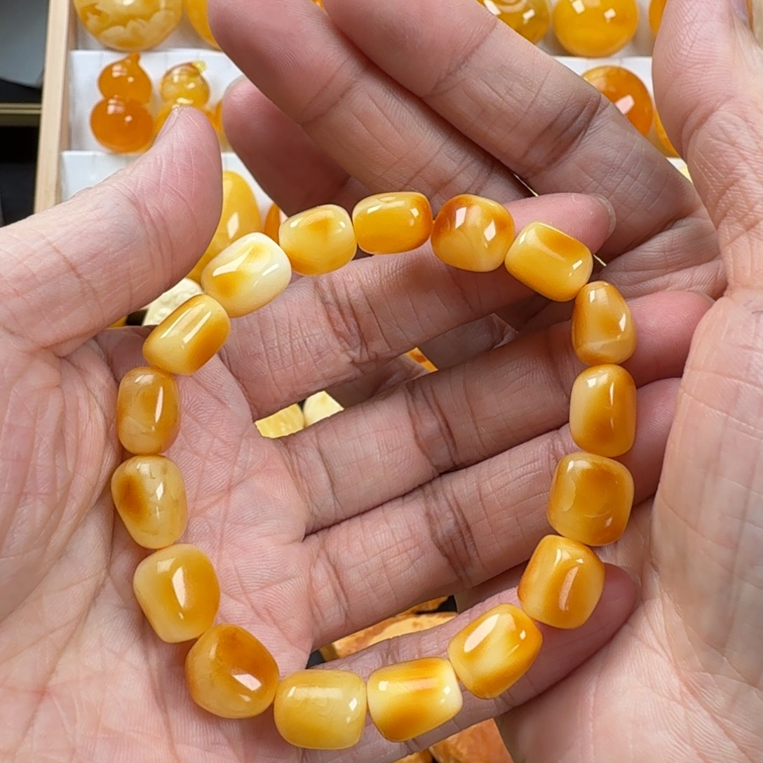 蜜蜡未镶嵌手链蜜蜡