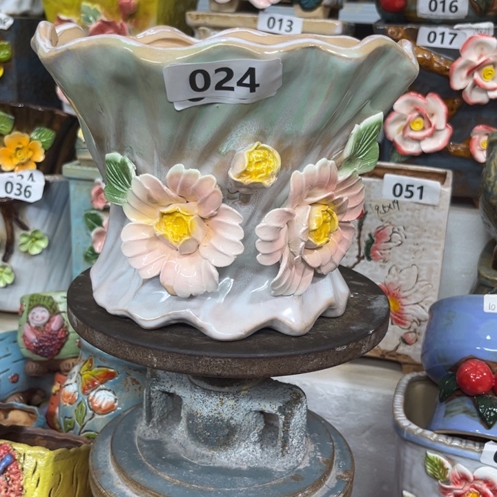 紫砂花盆粗陶材质多肉花盆