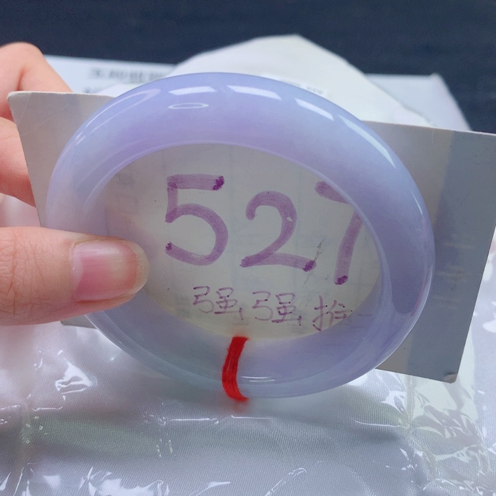 翡翠未镶嵌手镯圈口5556