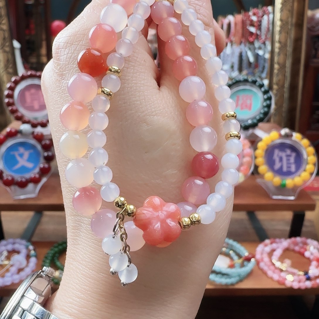 未镶嵌手链玛瑙/玉髓土*龟TY005