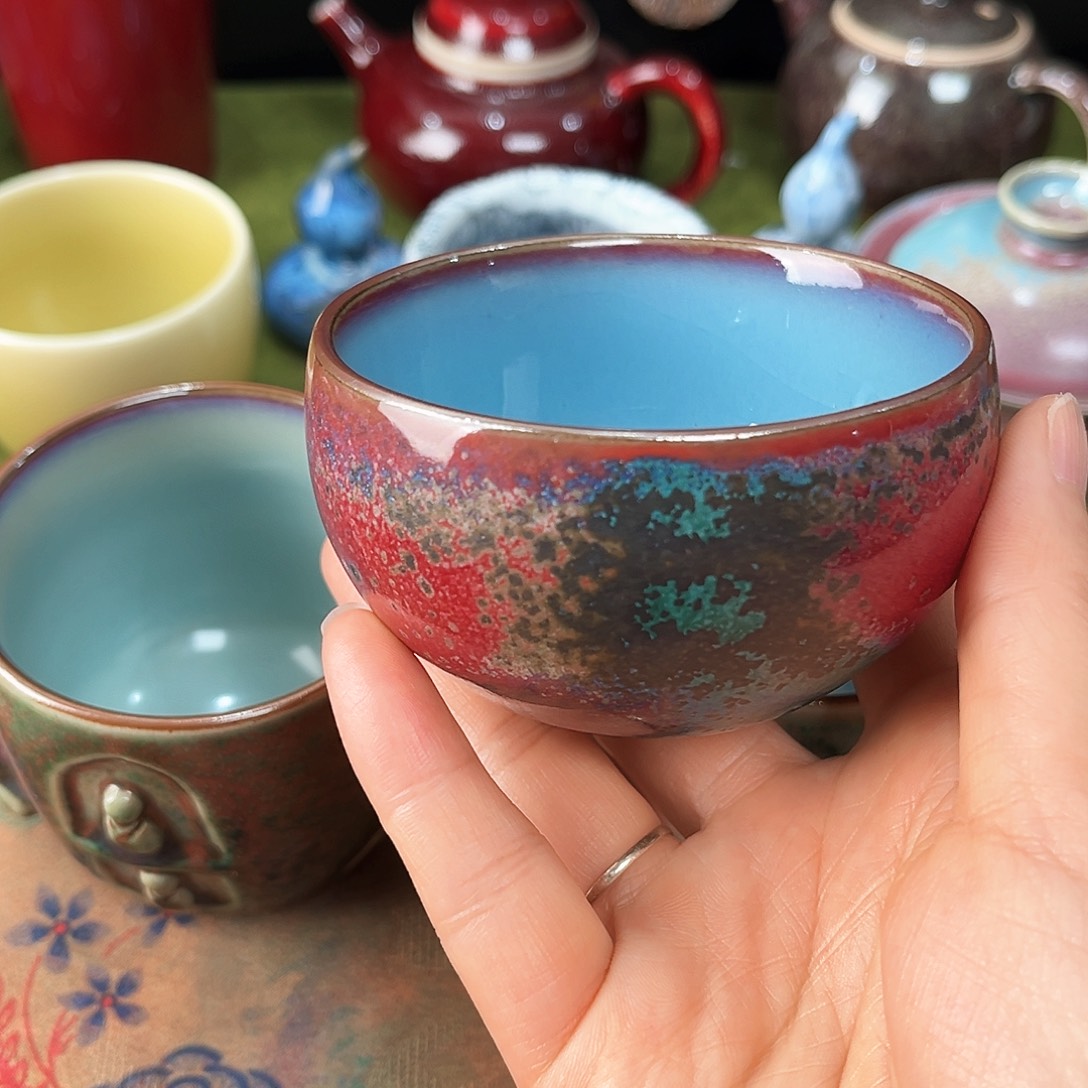 五大名窑钧瓷茶具9*3