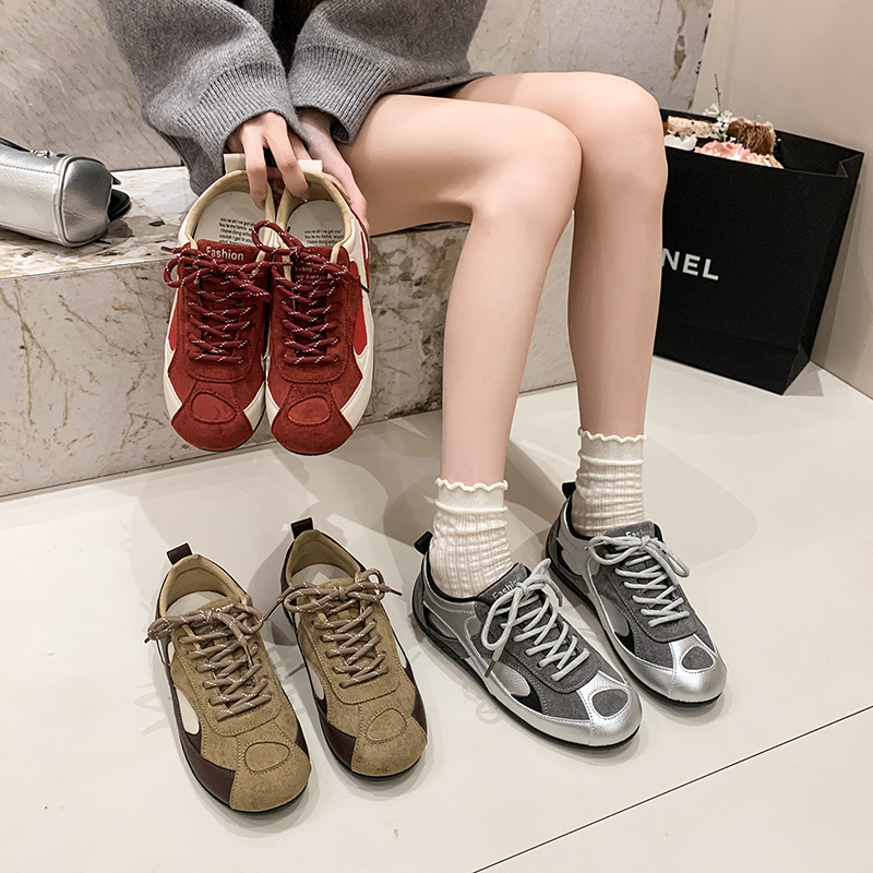 【琥珀流光】复古德训鞋女2025秋季新款百搭休闲阿甘鞋软底运动鞋