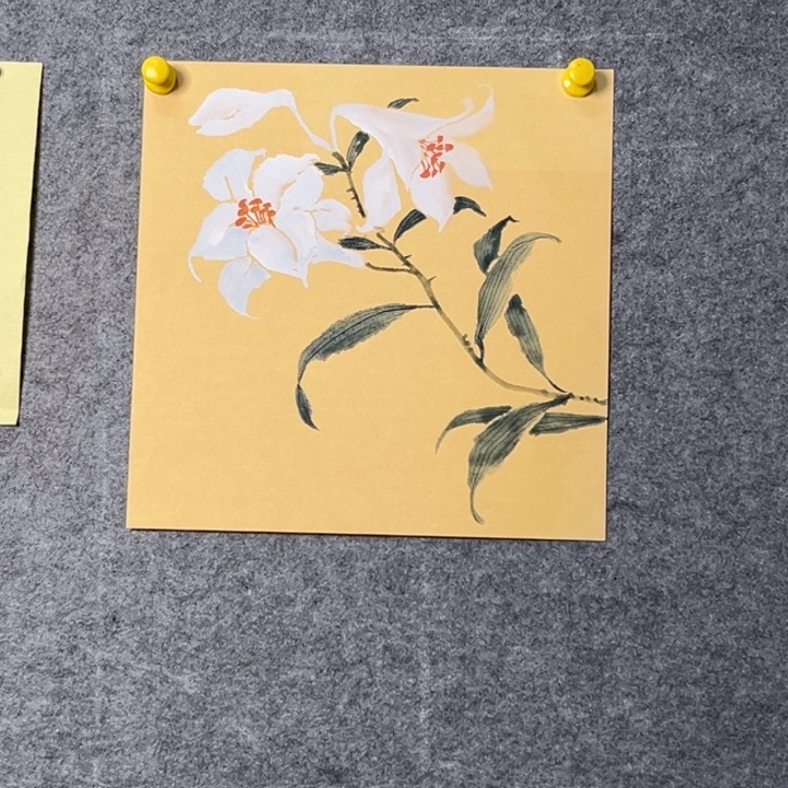 竖款大鱼书画艺术作品