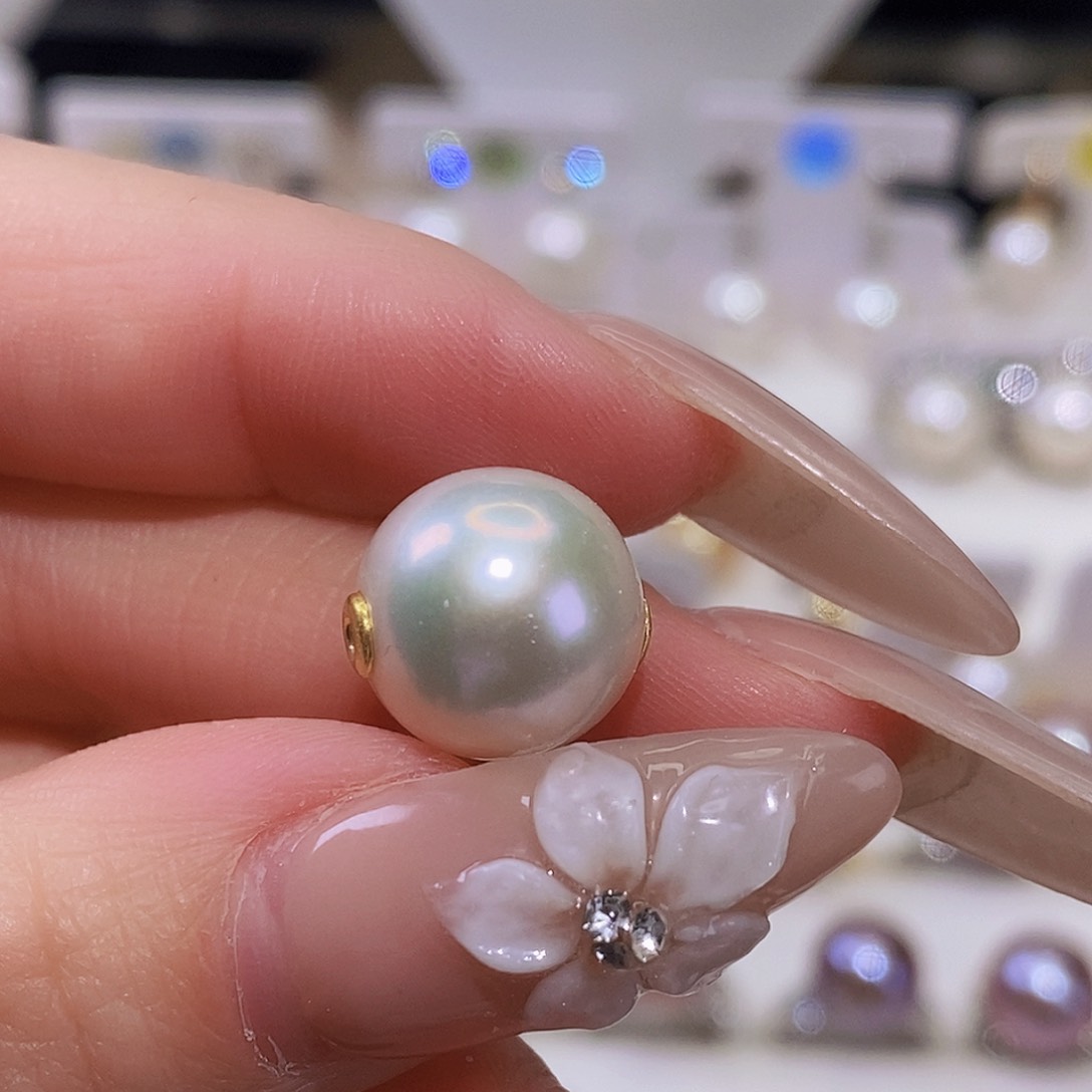 淡水珍珠颈饰银S925镶嵌