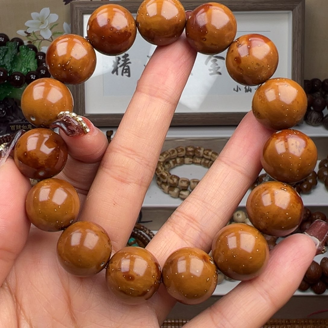 紫金鼠手串卡16光珠 嘎嘎干净