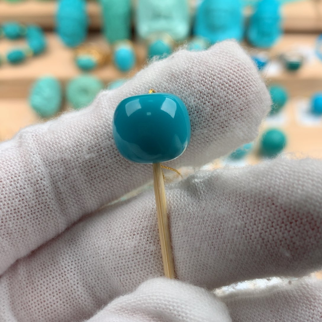 绿松石配饰卡12.6m m未镶嵌