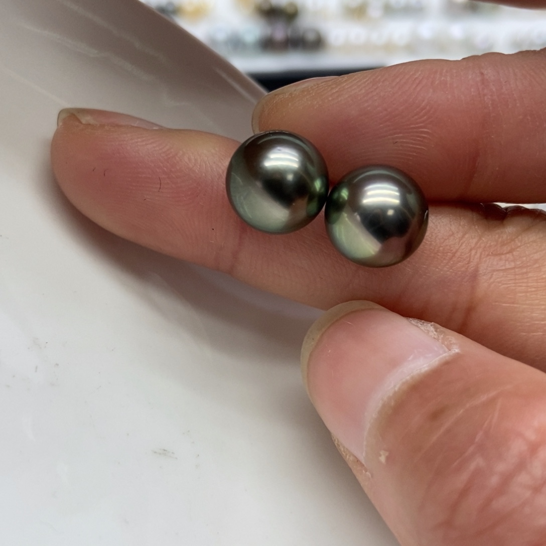 海水珍珠耳饰18K金镶嵌