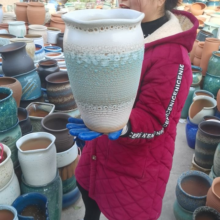 红陶20口31高一个盆子