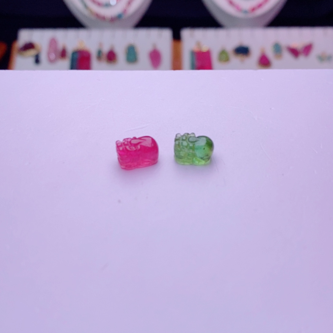 未镶嵌貔貅m碧玺