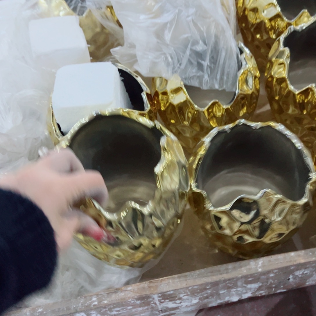 有孔，陶瓷花盆满10米包邮发货