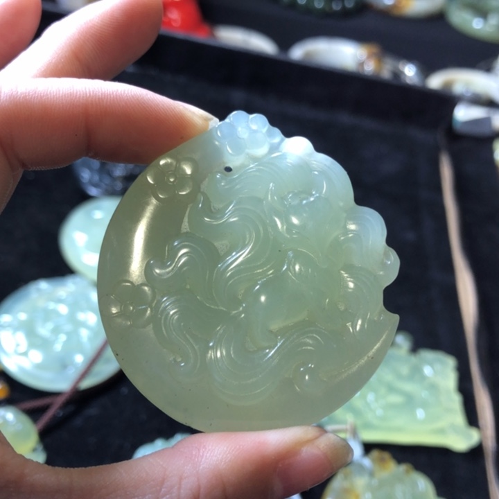 岫玉未镶嵌岫玉手串