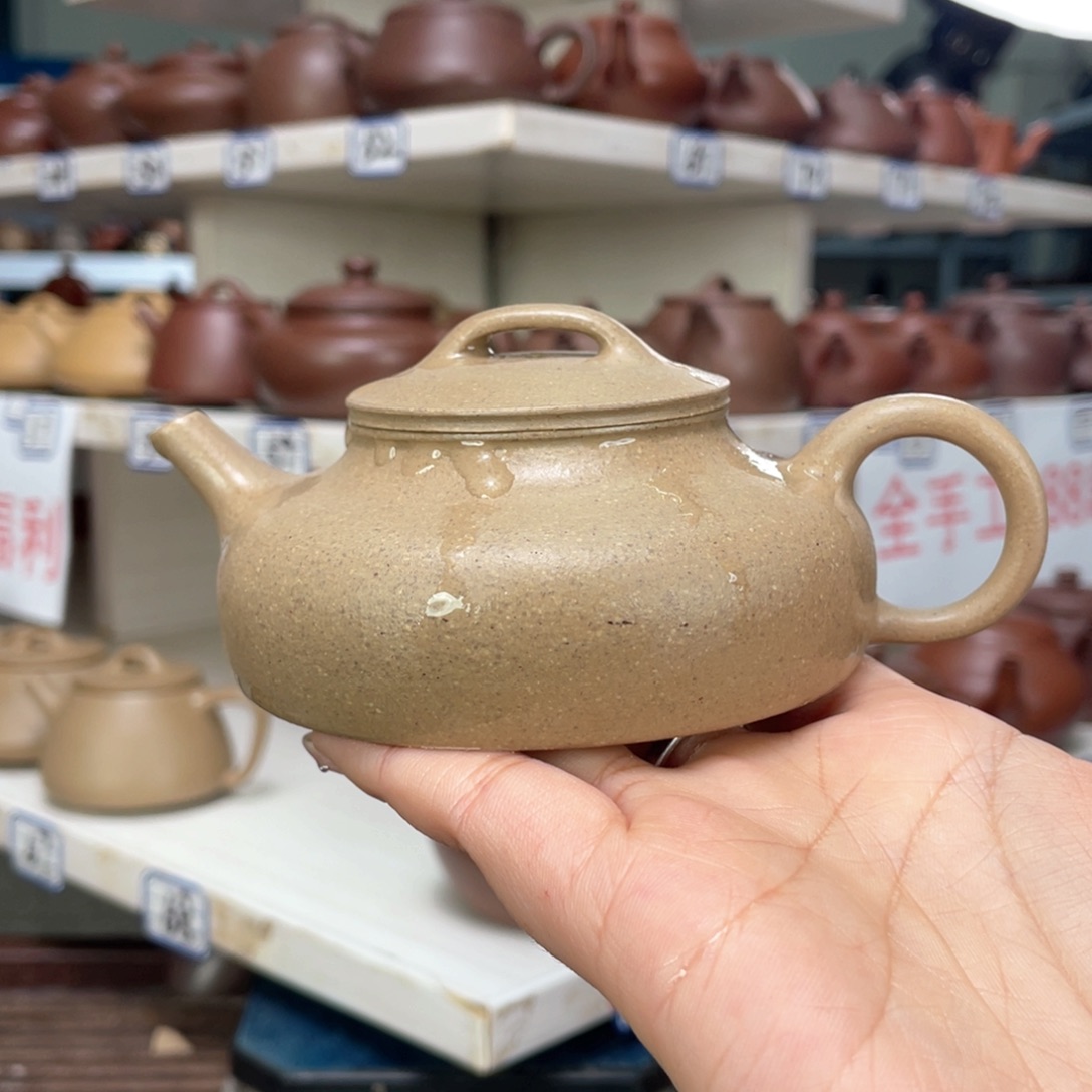 紫砂茶壶青降坡全手150毫升