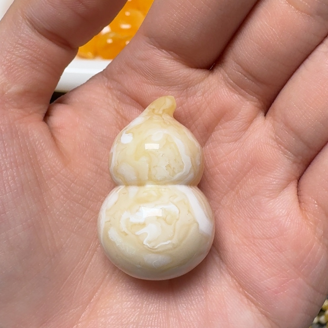 琥珀未镶嵌裸石蜜蜡葫芦