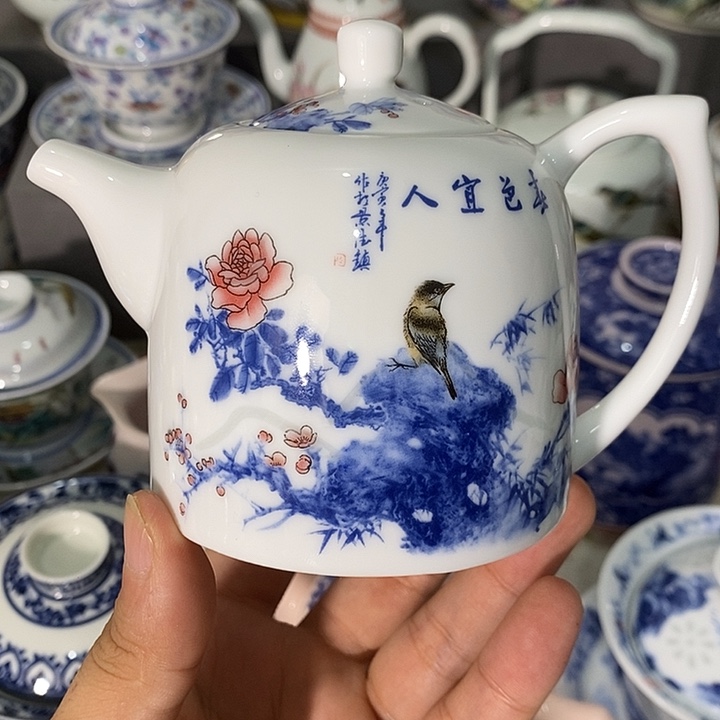 陶摆件景德镇陶瓷主人杯23445