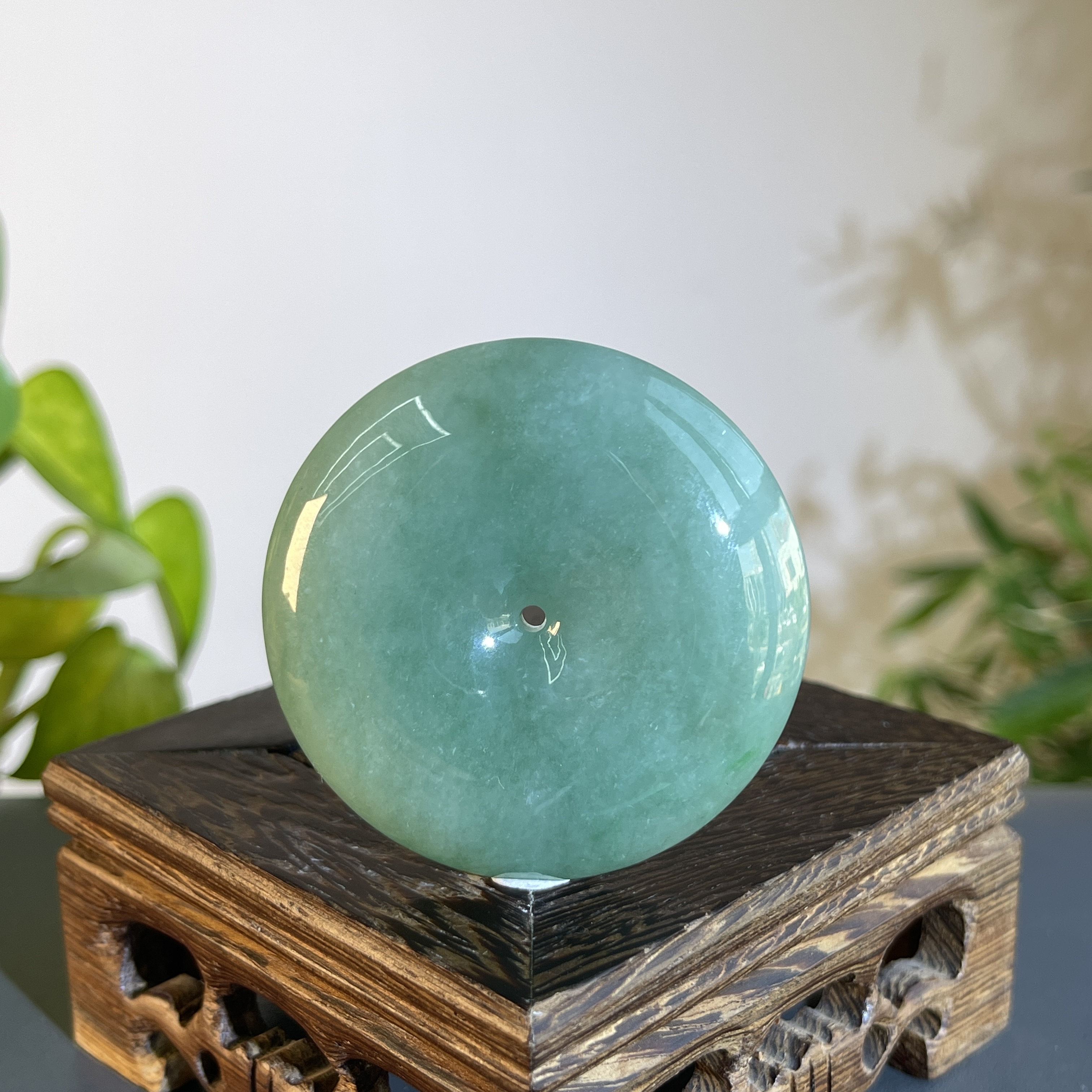 JXB10-133 天然翡翠缅甸A货 平安扣