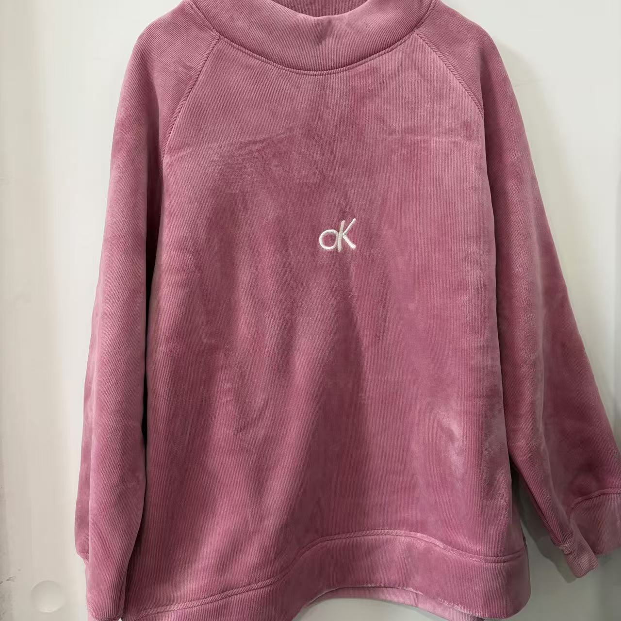 1614 秋装新款韩版宽松气质加绒卫衣时尚休闲套头上衣