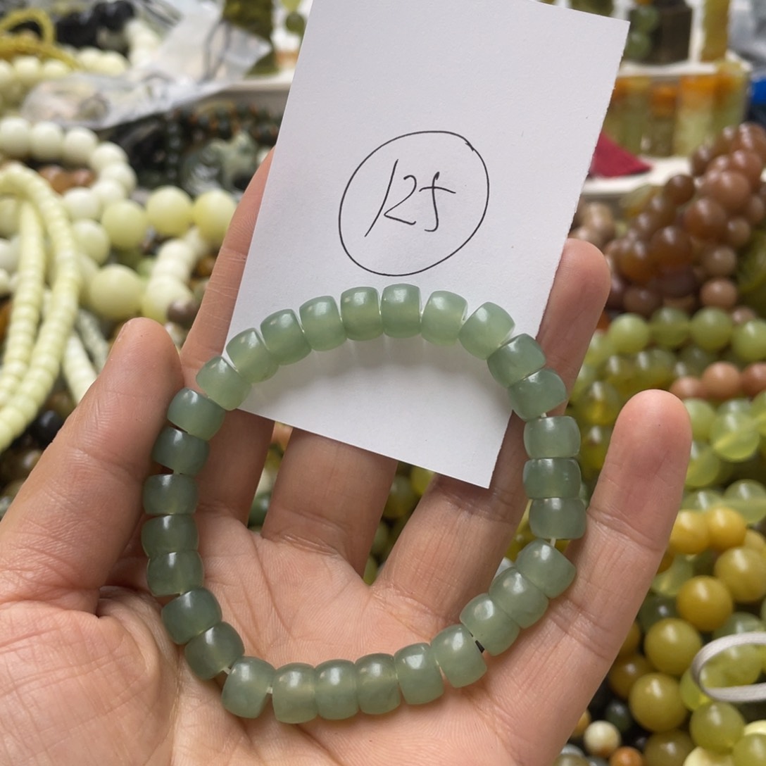 蛇纹石玉手链合金