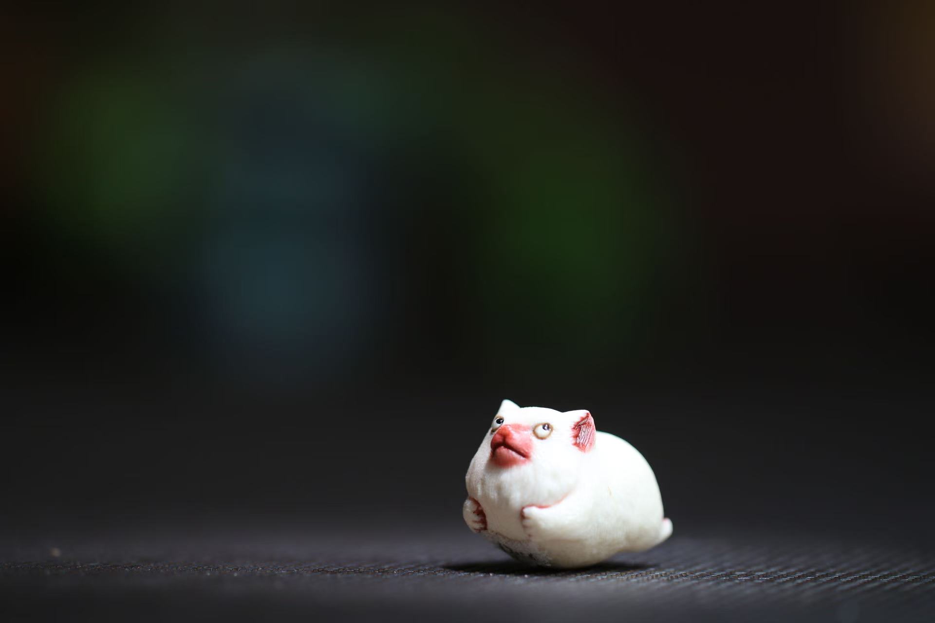 狗狗 财圆滚滚 根付作品 文玩把件 纯手工 摆件 个性 潮流 送朋友