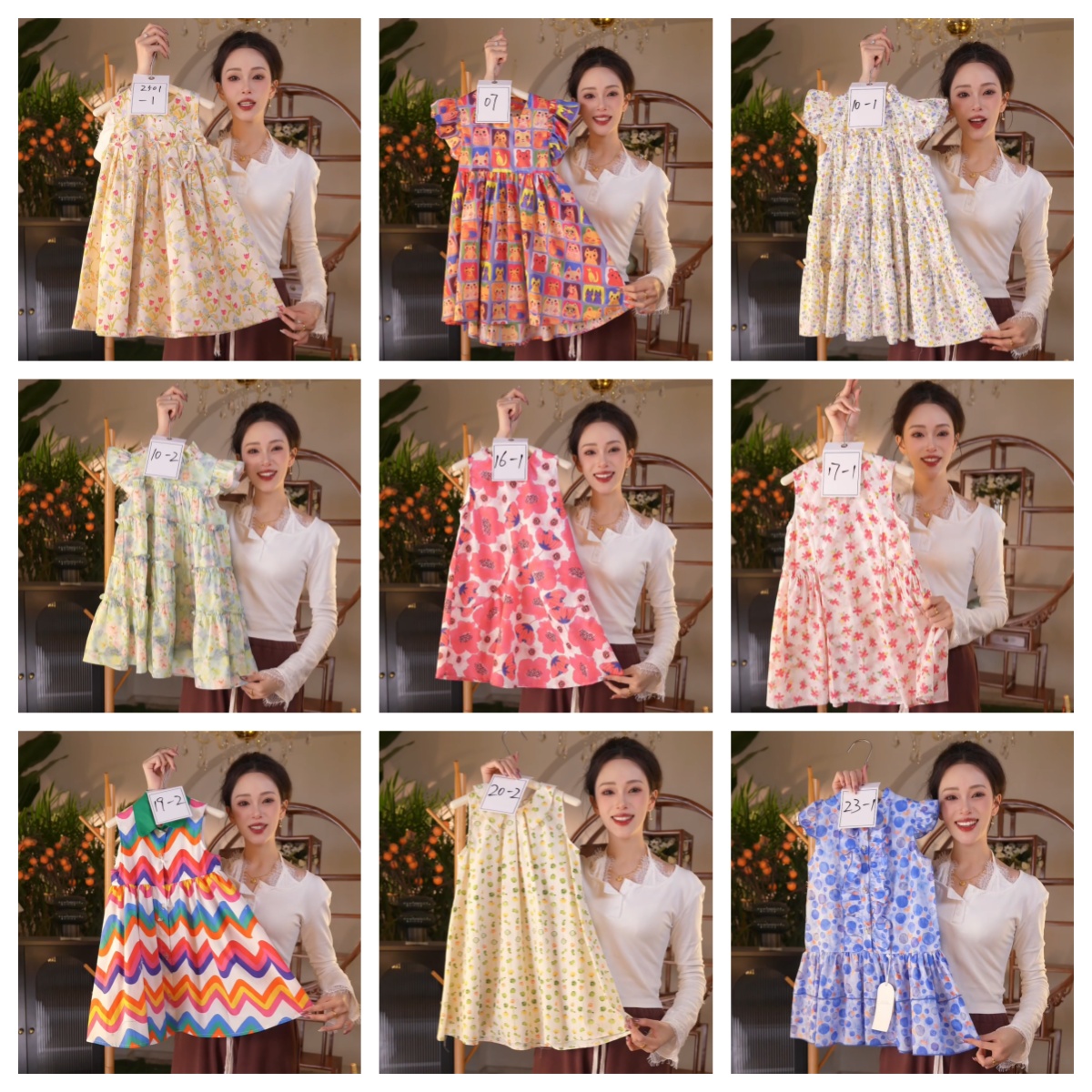 现货1【集合链接】2025新款夏季儿童碎花女童女宝连衣裙夙溪