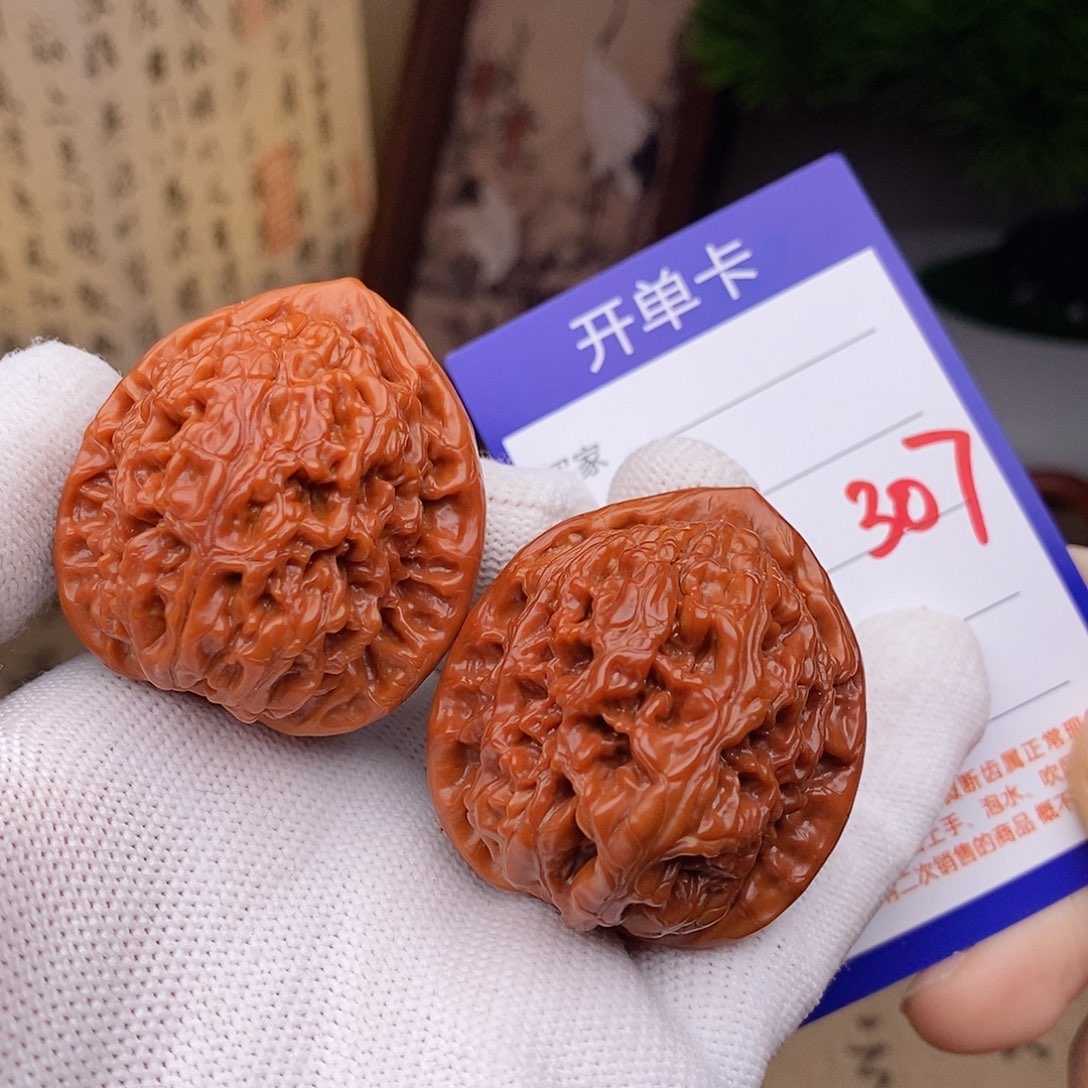 文玩核桃把件40水龙纹307