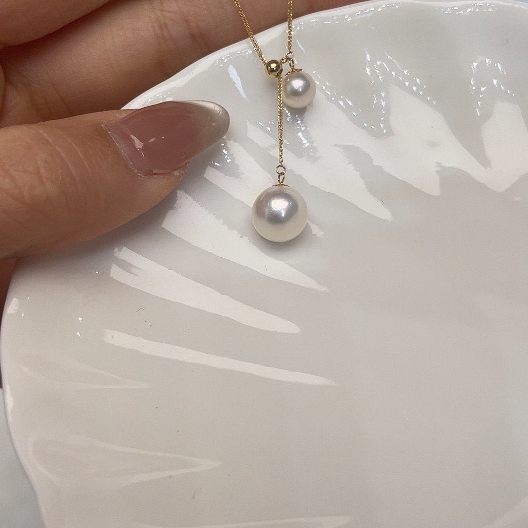 项链海水珍珠18K金镶嵌