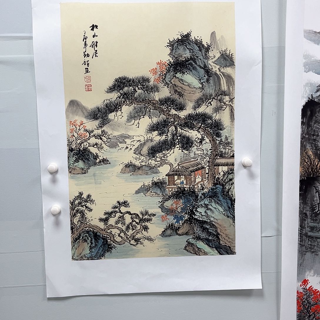 国画国画纯手工作品