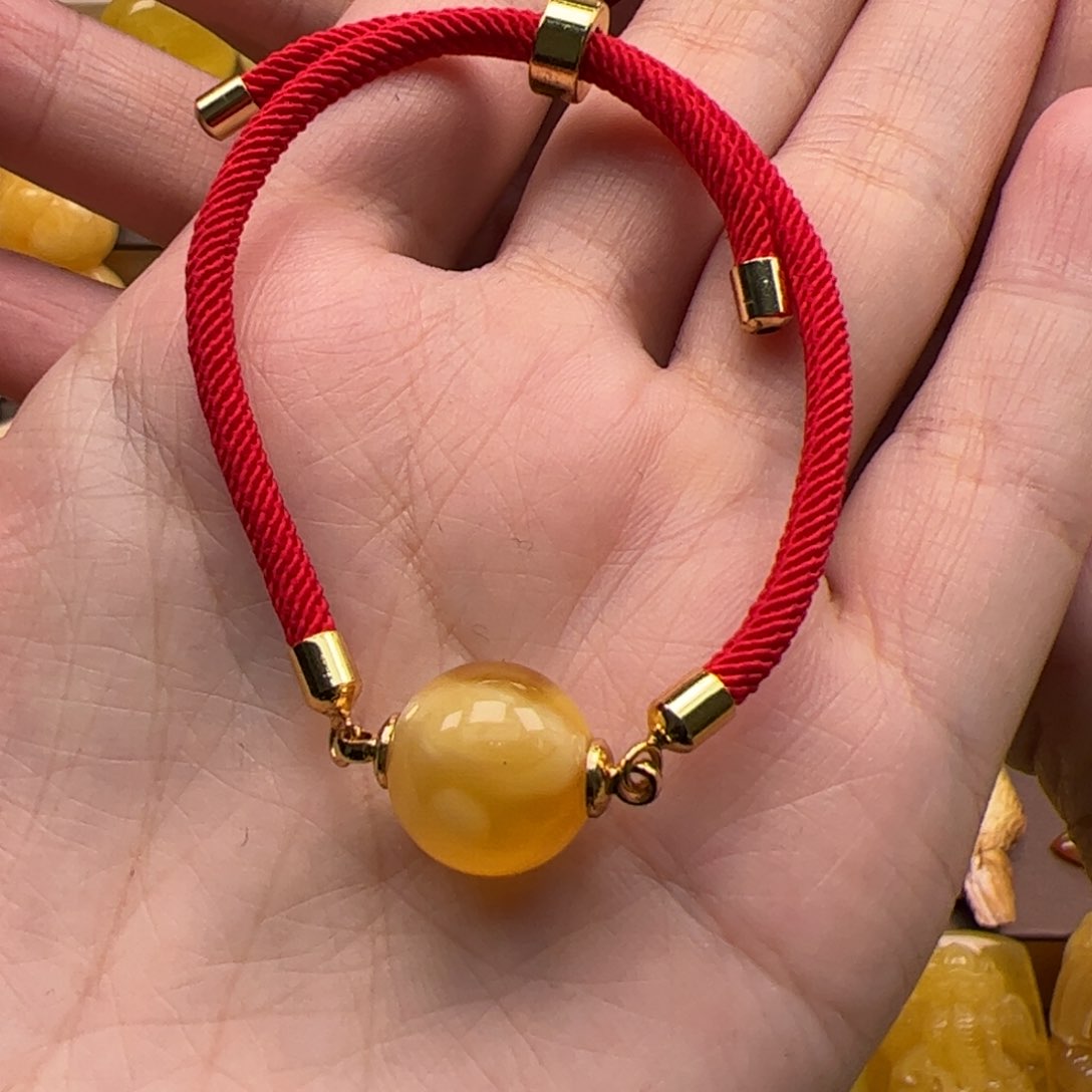 未镶嵌琥珀颈饰蜜蜡