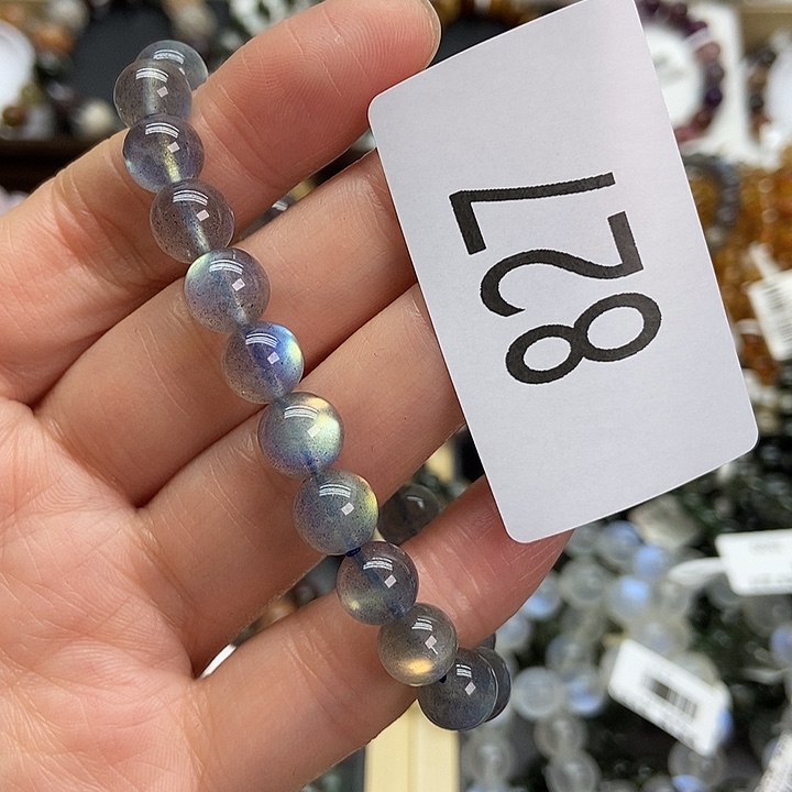 拉长石手链未镶嵌手串