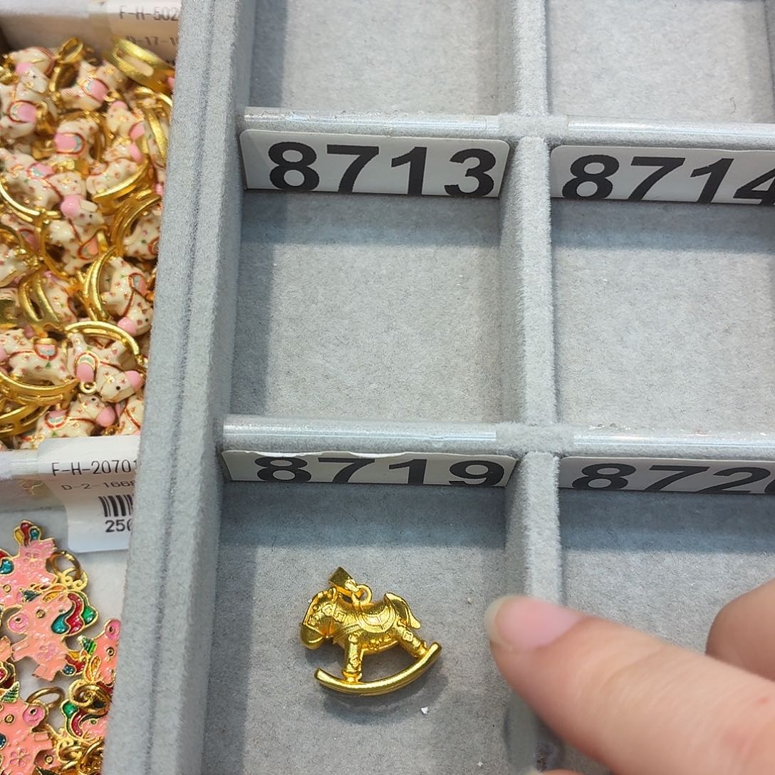 铜合金8719强保色发 1 个壹笔壹吊坠