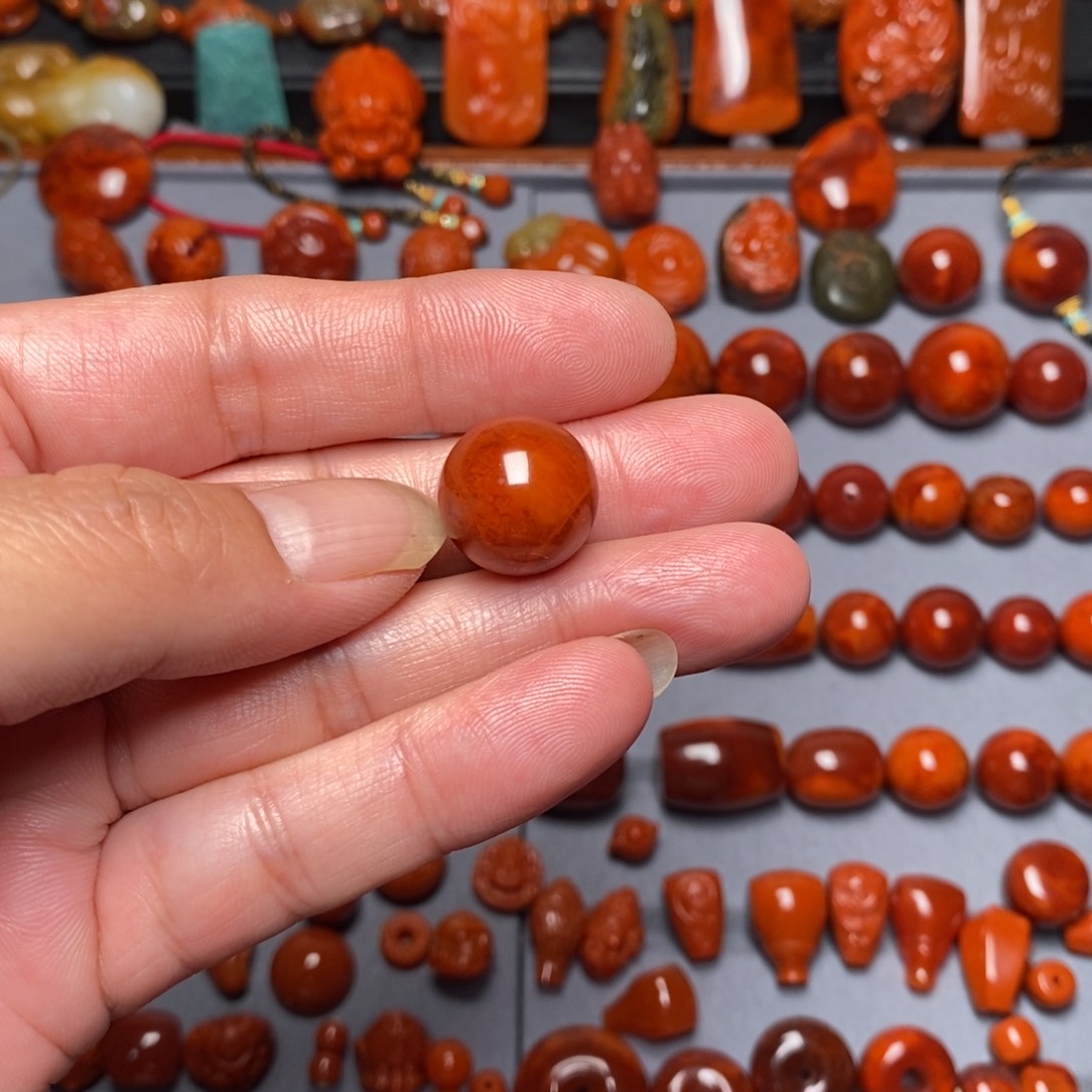 南红玛瑙火焰纹15.7未镶嵌随*缘