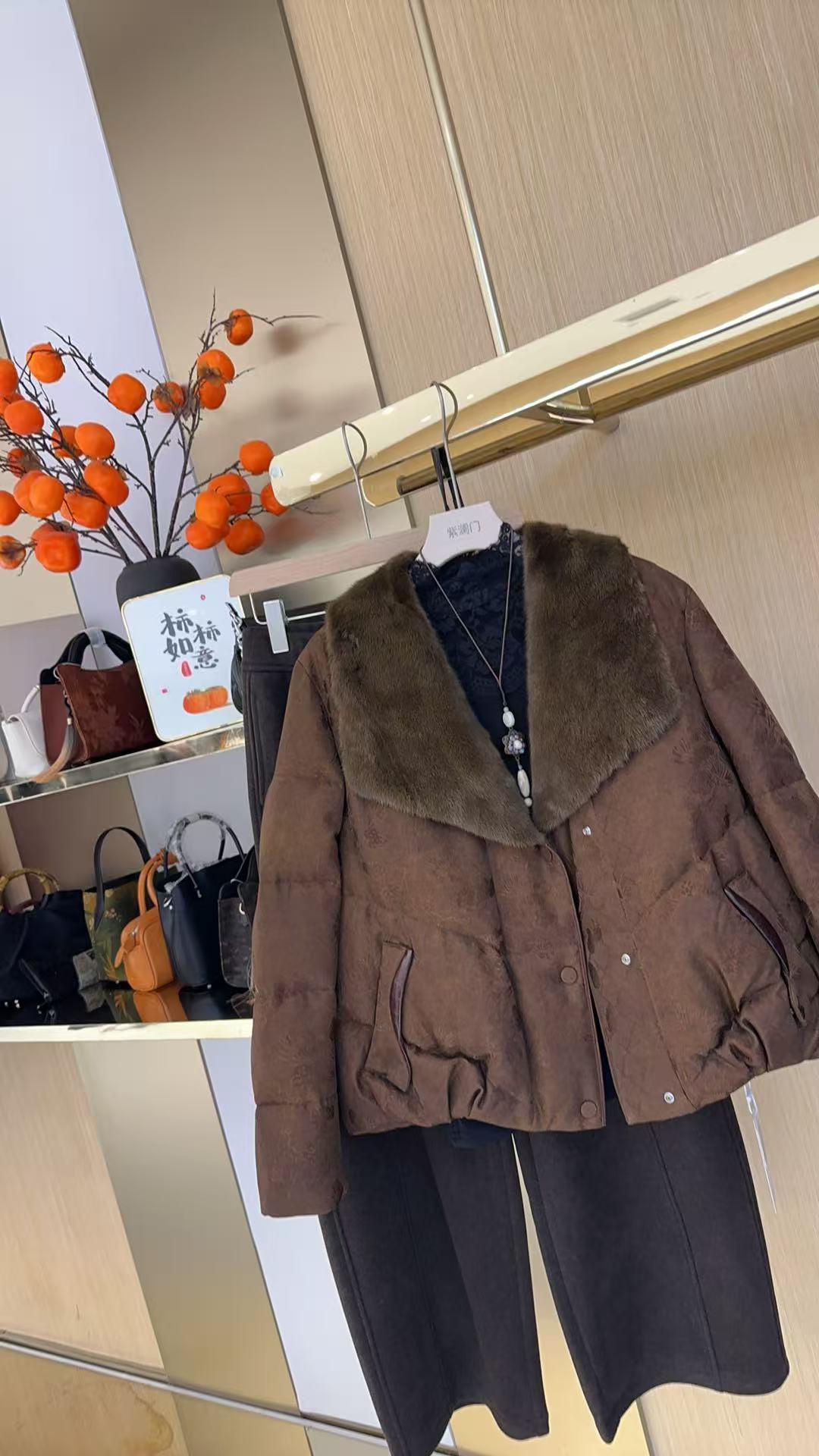 高端时尚气质百搭鹅绒服87107