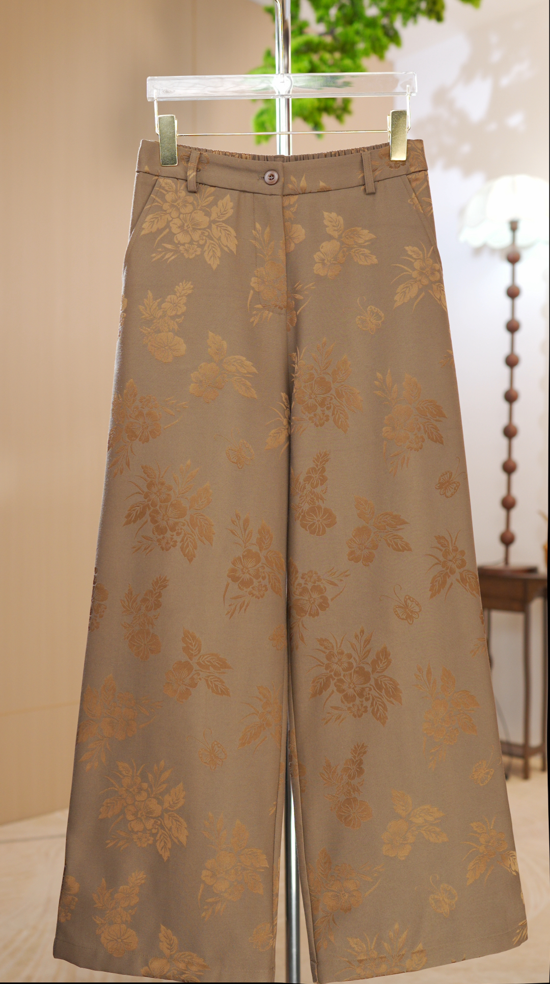 冬款加绒600克【浣花锦】•秋冬系列｜提花工艺 直筒裤 