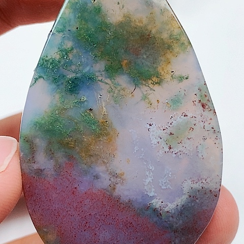 玛瑙/玉髓颈饰未镶嵌冬***草