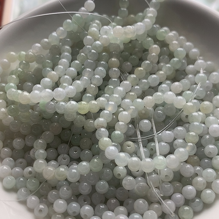 翡翠散珠卡3.8小米珠200颗
