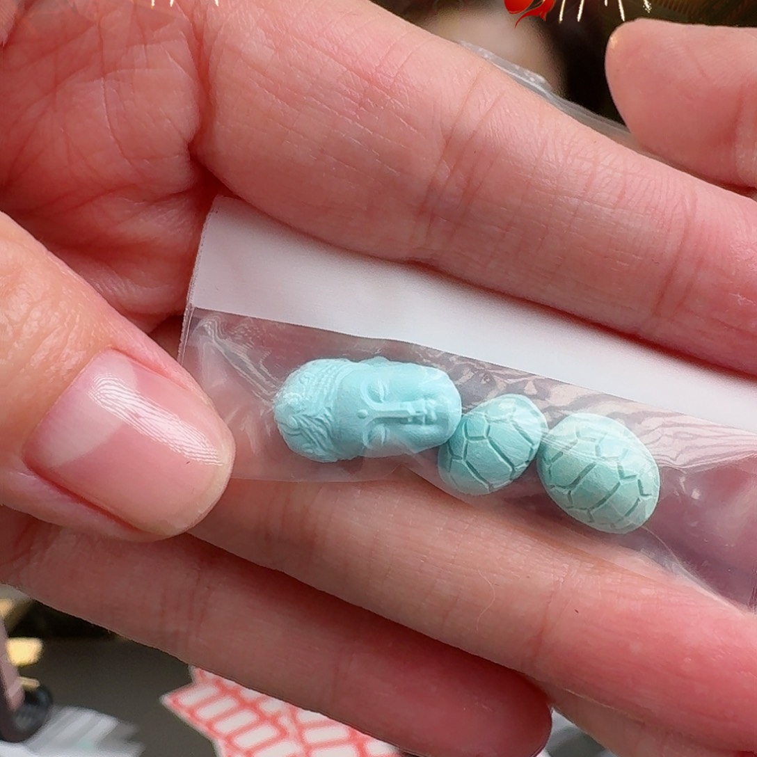 绿松石珠宝奇石未镶嵌