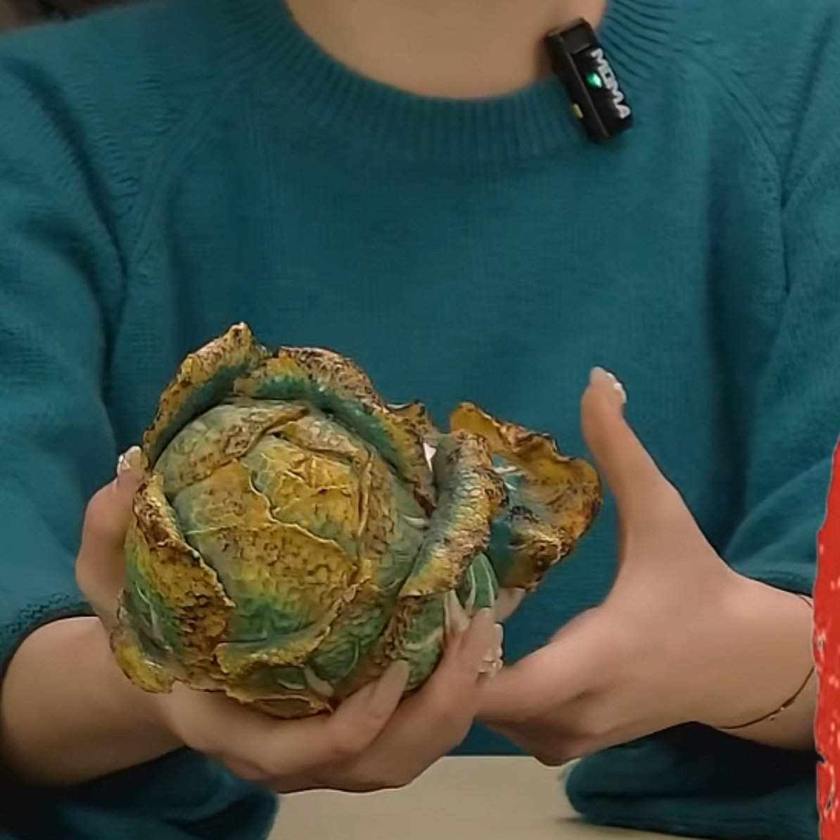 收藏/古玩清仿生瓷白菜