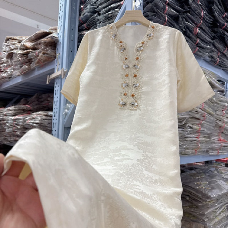 新中式国风气质时尚宽松连衣裙2454