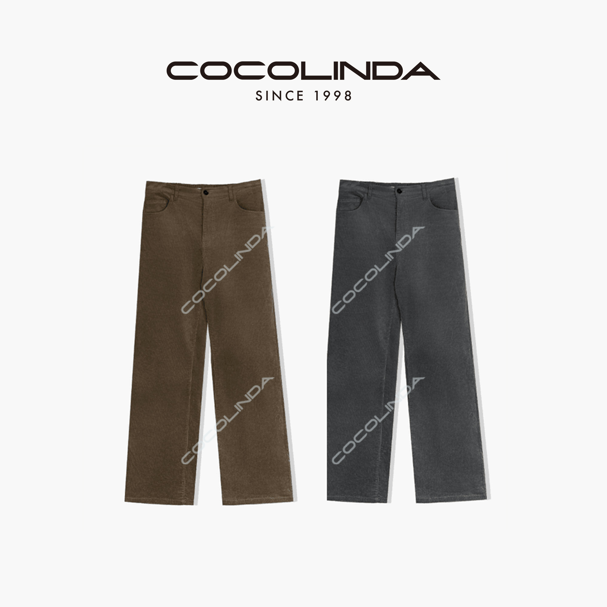 COCOLINDA琳达推荐 条绒喇叭裤时尚百搭 P1345 