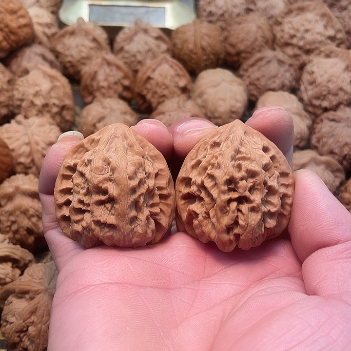 熊***儿文玩核桃把件野牛