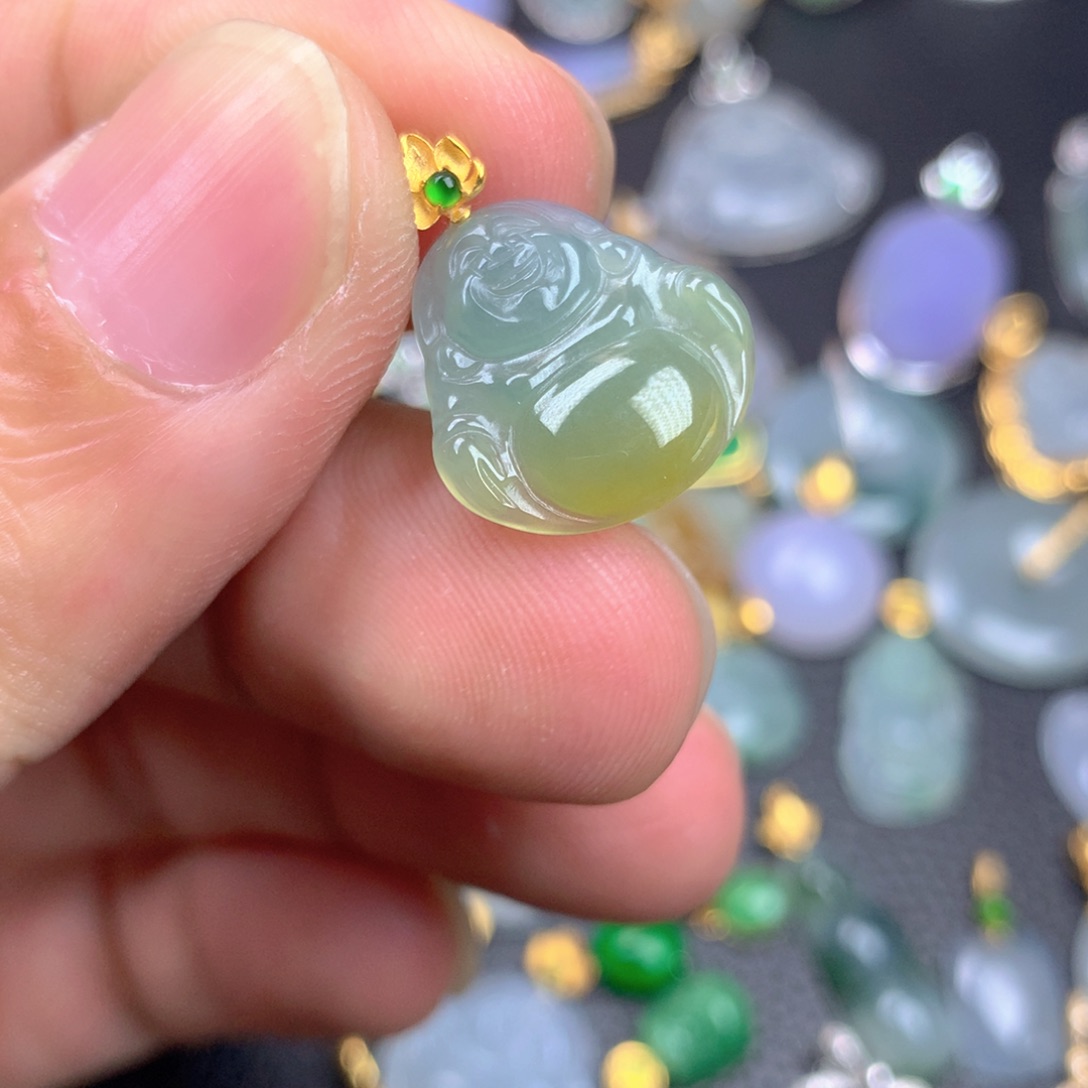 【闪购商品】翡翠18K金镶嵌颈饰翡翠