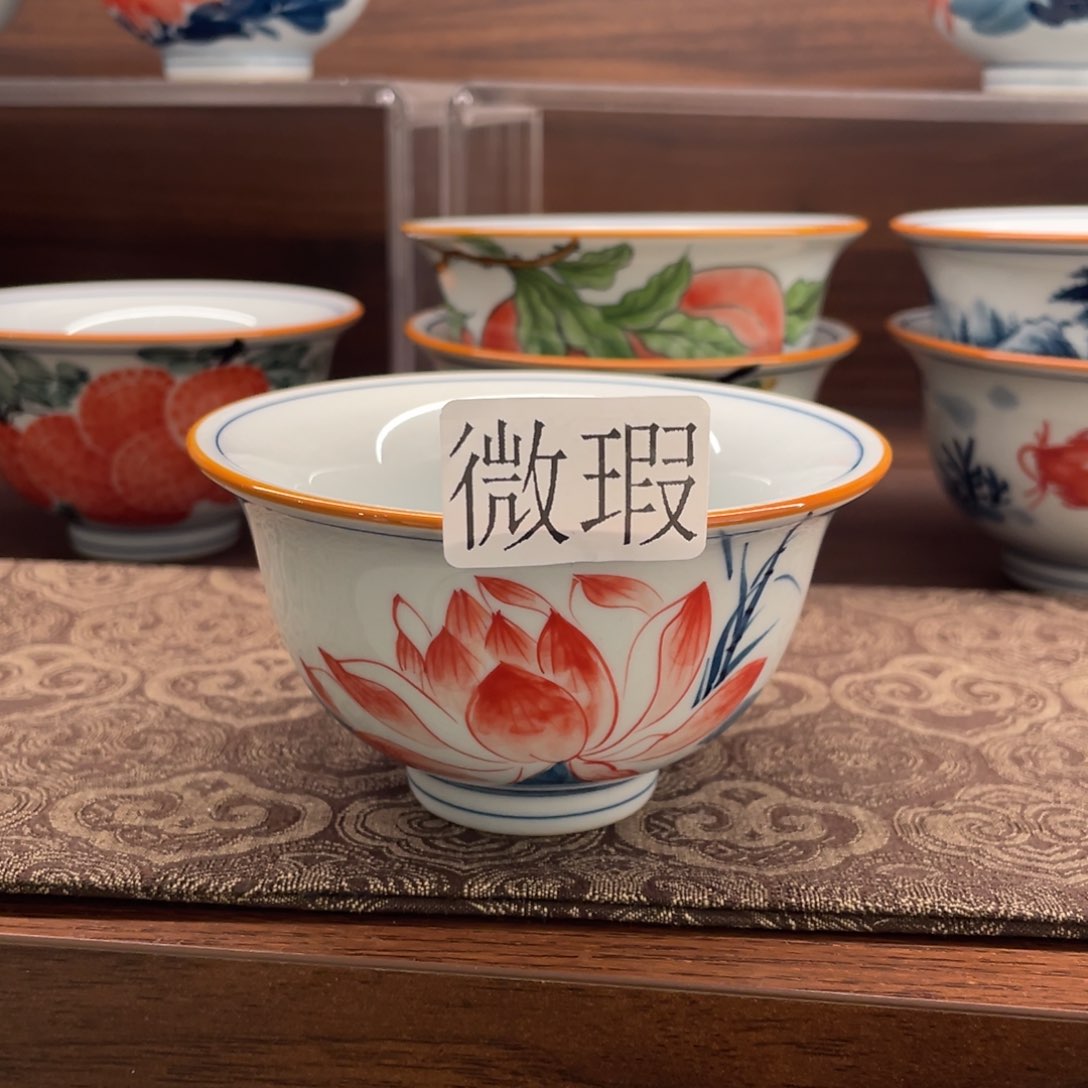 微瑕釉下彩纯手绘