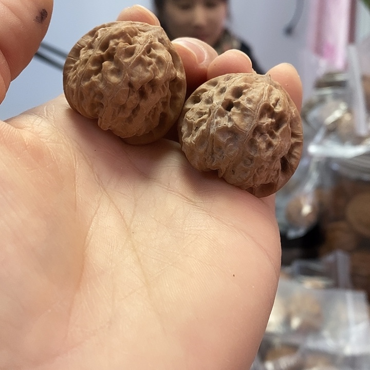 文玩核桃把件34.5/35.5门头沟元宝油