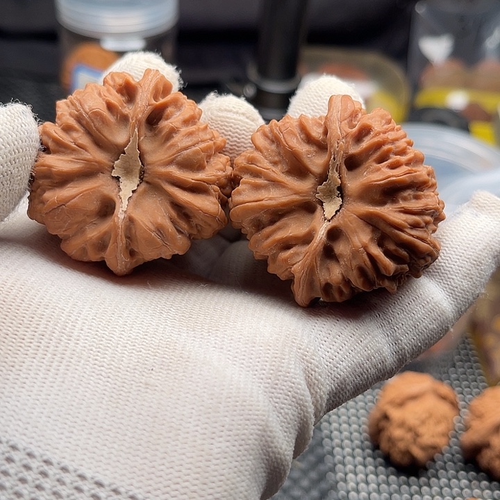 桃核把件全品平谷凹底边44